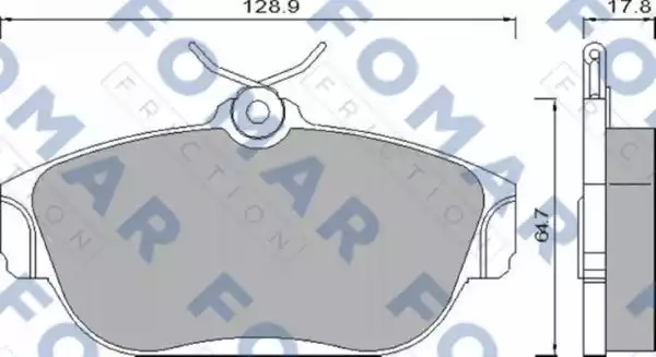 Комплект тормозных колодок FOMAR Friction FO 481981