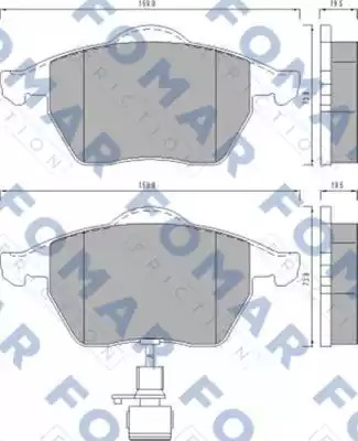 Комплект тормозных колодок FOMAR Friction FO 495781