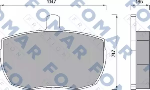 Комплект тормозных колодок FOMAR Friction FO 543081