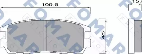 Комплект тормозных колодок FOMAR Friction FO 621481