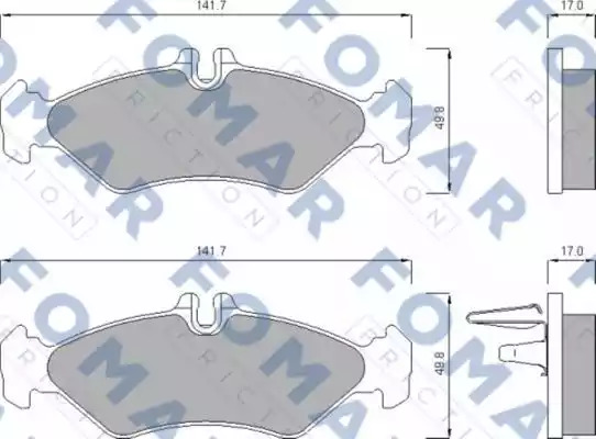 Комплект тормозных колодок FOMAR Friction FO 627481