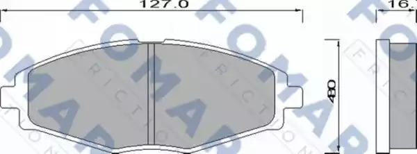 Комплект тормозных колодок FOMAR Friction FO 642281