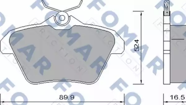 Комплект тормозных колодок FOMAR Friction FO 650081