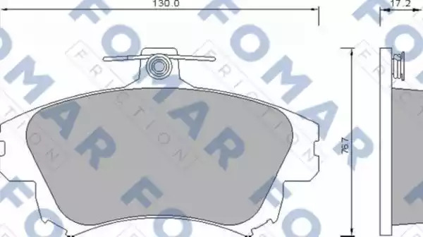 Комплект тормозных колодок FOMAR Friction FO 677481