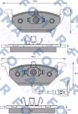 Комплект тормозных колодок FOMAR Friction FO 687781