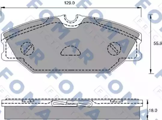 Комплект тормозных колодок FOMAR Friction FO 688981