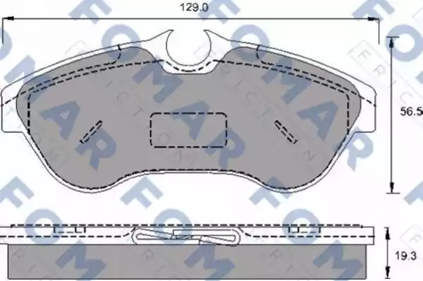 Комплект тормозных колодок FOMAR Friction FO 693681