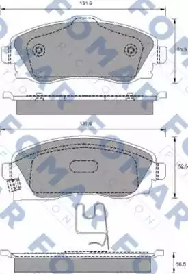 Комплект тормозных колодок FOMAR Friction FO 783481