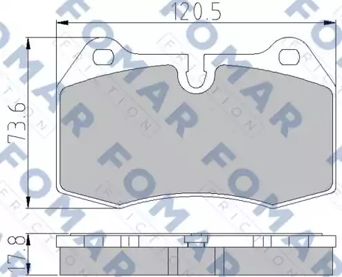 Комплект тормозных колодок FOMAR Friction FO 904981