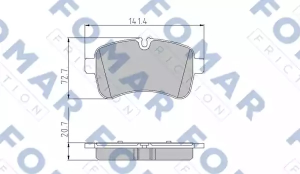 Комплект тормозных колодок FOMAR Friction FO 925581