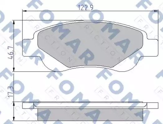 Комплект тормозных колодок FOMAR Friction FO 929481