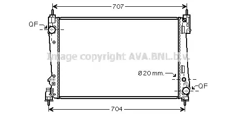 Теплообменник AVA QUALITY COOLING FTA2401