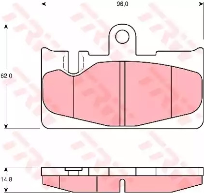 Комплект тормозных колодок TRW GDB3323 (23804)