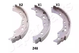 Комлект тормозных накладок JAPANPARTS GF-248AF