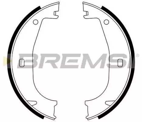 Комлект тормозных накладок BREMSI GF0078 (1411)