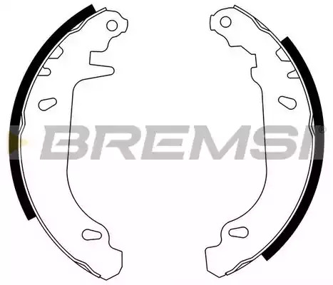 Комлект тормозных накладок BREMSI GF0105 (1395, GF0105)