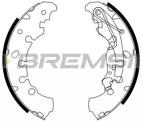 Комлект тормозных накладок BREMSI GF0140 (1504, GF0140)