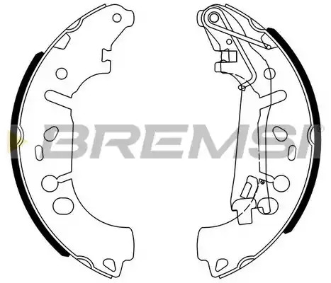 Комлект тормозных накладок BREMSI GF0146 (1505)