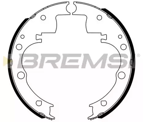 Комлект тормозных накладок BREMSI GF0166 (1331)