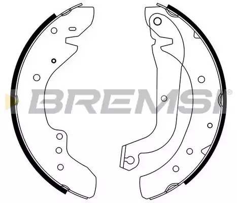 Комлект тормозных накладок BREMSI GF0179 (1430, GF0179)