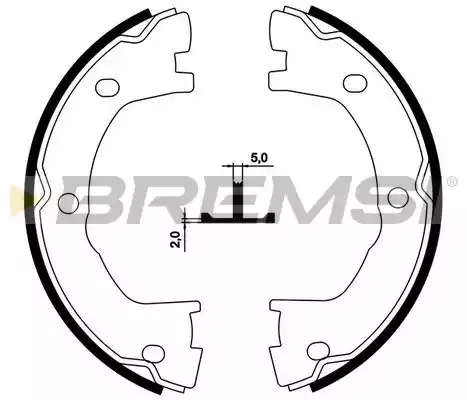 Комлект тормозных накладок BREMSI GF0183 (1518, GF0183)