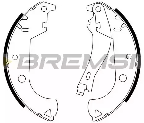 Комлект тормозных накладок BREMSI GF0184 (1446, GF0184)