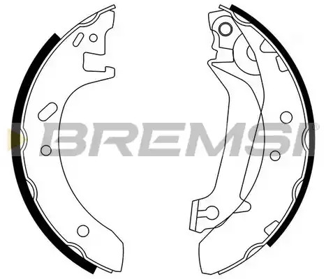 Комлект тормозных накладок BREMSI GF0229 (1425, GF0229)