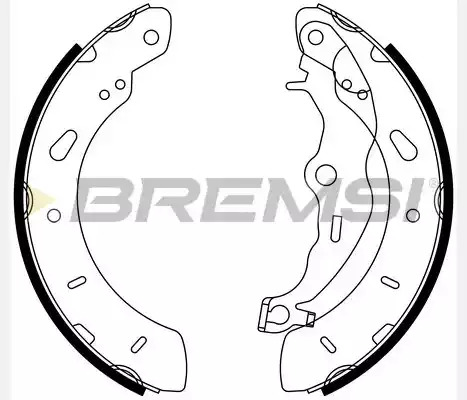 Комлект тормозных накладок BREMSI GF0248 (2248)