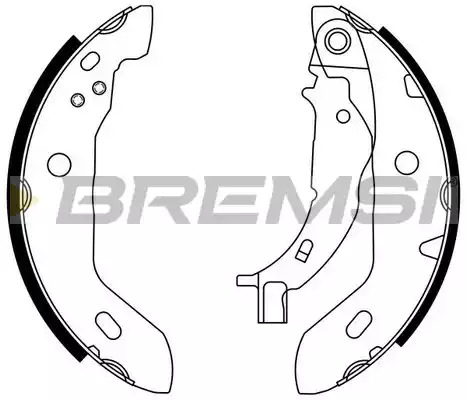 Комлект тормозных накладок BREMSI GF0304 (1439)