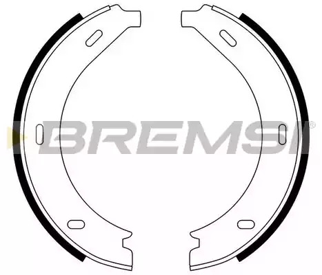 Комлект тормозных накладок BREMSI GF0305 (1466)