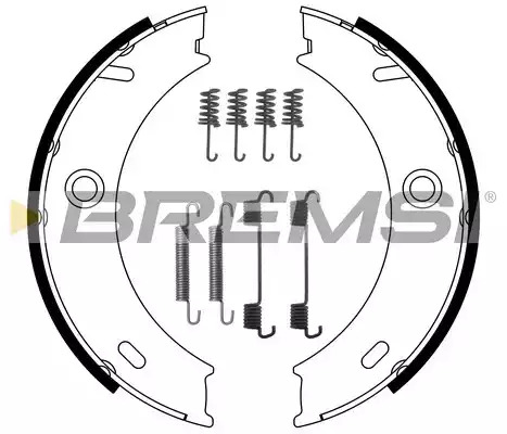 Комлект тормозных накладок BREMSI GF0307-1 (1458-1, GF0307-1)