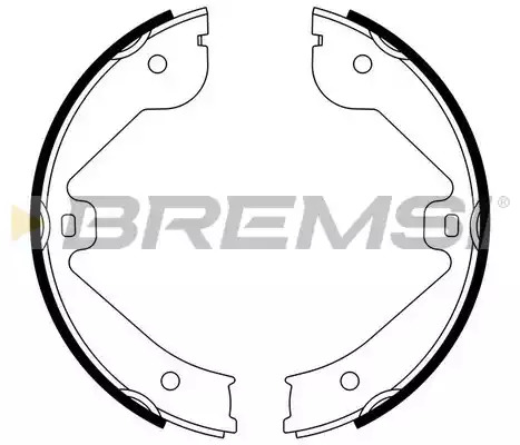 Комлект тормозных накладок BREMSI GF0314 (1522)