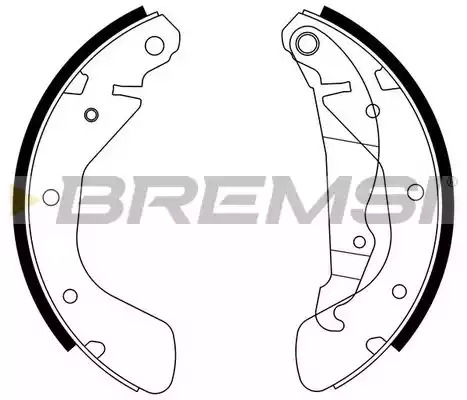 Комлект тормозных накладок BREMSI GF0353 (1398, GF0353)