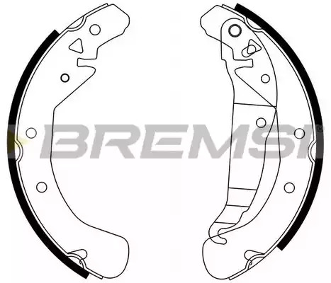 Комлект тормозных накладок BREMSI GF0358 (1429)