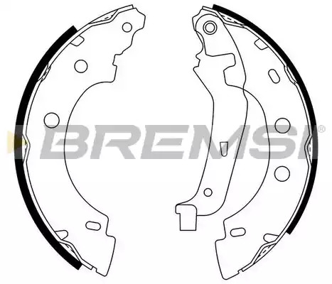 Комлект тормозных накладок BREMSI GF0400 (1436)