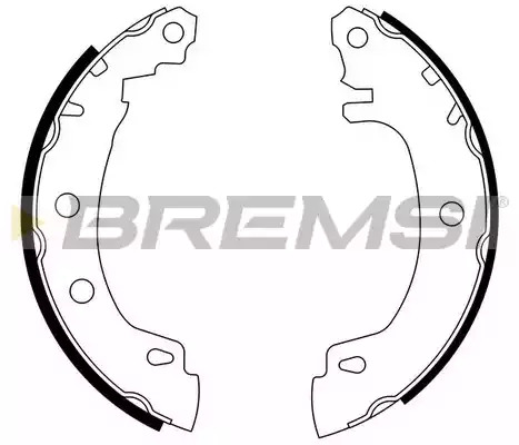 Комлект тормозных накладок BREMSI GF0405 (1428)