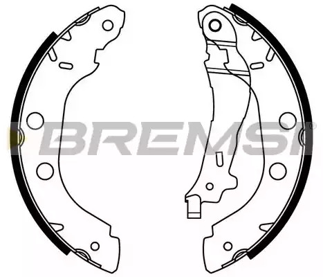 Комлект тормозных накладок BREMSI GF0407 (1435)