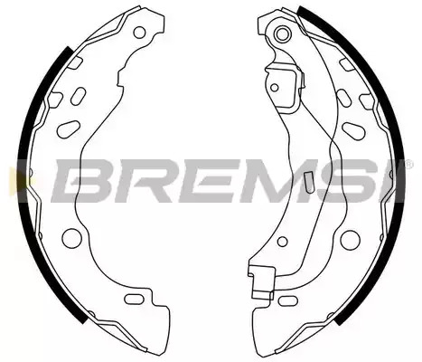 Комлект тормозных накладок BREMSI GF0409 (1454)