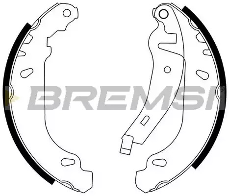 Комлект тормозных накладок BREMSI GF0415-2 (2415-2, GF0415-2)