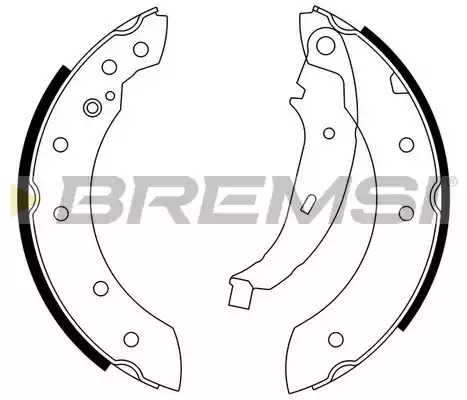 Комлект тормозных накладок BREMSI GF0425 (1418, GF0425)