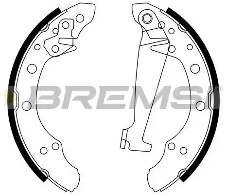 Комлект тормозных накладок BREMSI GF0556 (1396, GF0556)