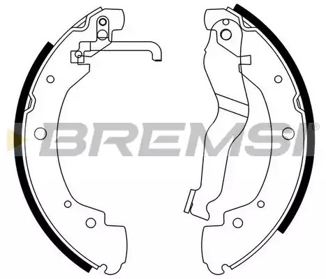 Комлект тормозных накладок BREMSI GF0557 (1408)