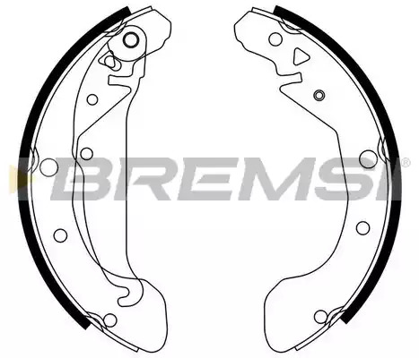 Комлект тормозных накладок BREMSI GF0632 (2632)