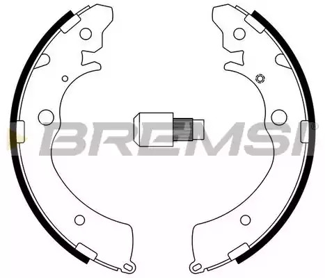 Комлект тормозных накладок BREMSI GF0706 (1531)