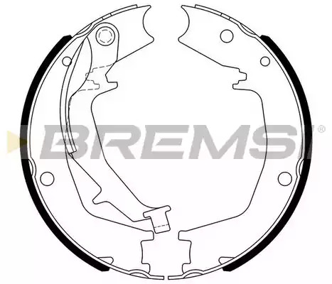 Комлект тормозных накладок BREMSI GF0727 (2727, GF0727)