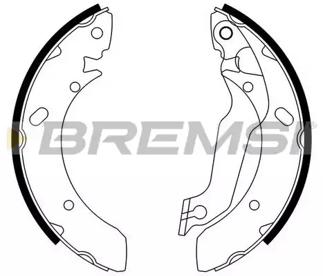 Комлект тормозных накладок BREMSI GF0733 (2733)