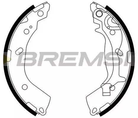 Комлект тормозных накладок BREMSI GF0745 (2745)