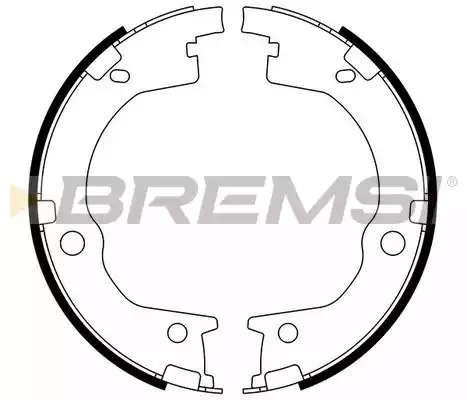 Комлект тормозных накладок BREMSI GF0803 (1544)