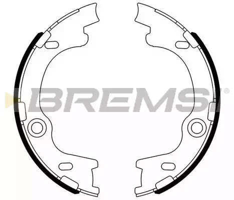 Комлект тормозных накладок BREMSI GF0804 (1545)