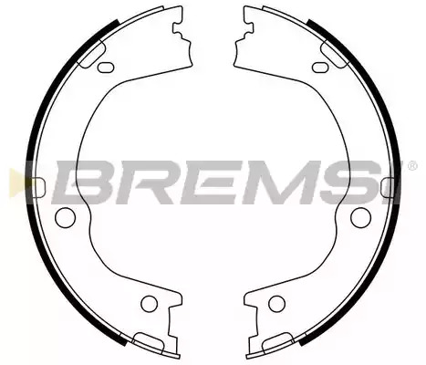 Комлект тормозных накладок BREMSI GF0898 (2898)